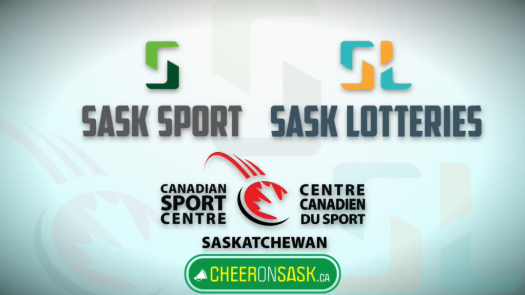 A graphic with the Sask Sport, Sask Lotteries and Canadian Sport Centre Saskatchewan logo